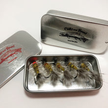 Load image into Gallery viewer, Yellow Micro Buzzer fly 5 pack.
