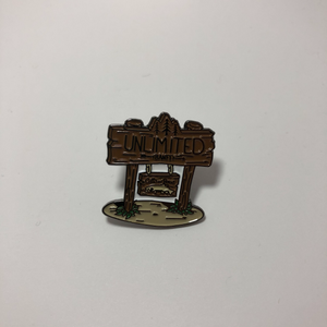 Unlimited Skate and Snow Collab "Sign Post" Enamel Pin